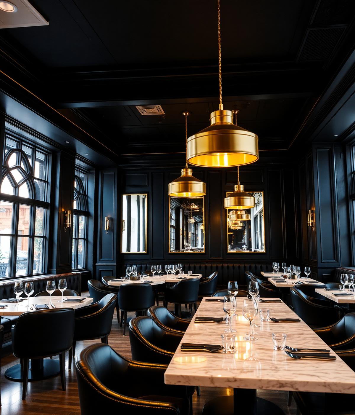 Restaurant dining room interior